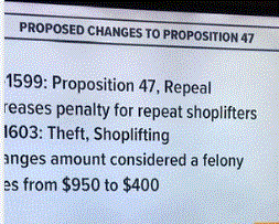 Prop 47 Changes Considered